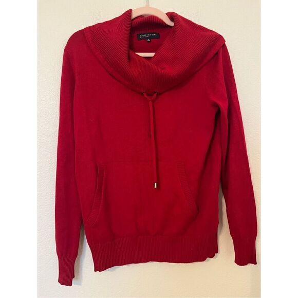 Jones New York Sweaters - Jones New York Cowl Neck Sweater with Front Pocket